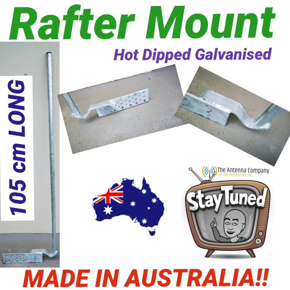 TV Antenna mount bracket gutter mount galvanised oz made also use for Ham radio