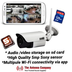 5 Mega pixel Wi fi camera